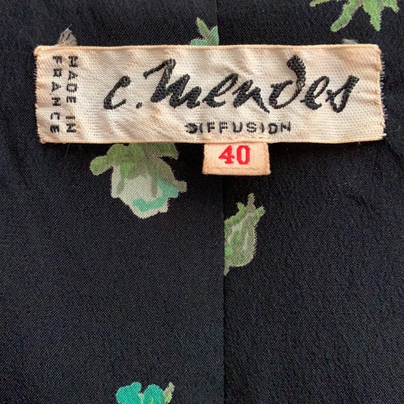 Vintage Boho Cottage Core Maxi Dress French - Picture 3 of 10